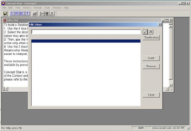 Initial Edit Ideas pane