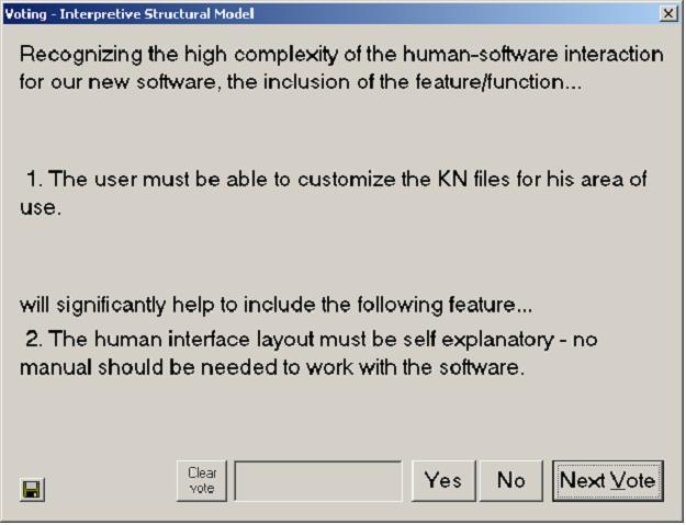 Voting pane